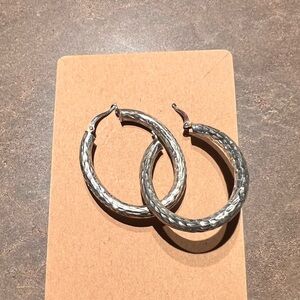 Sterling silver hoop earrings
